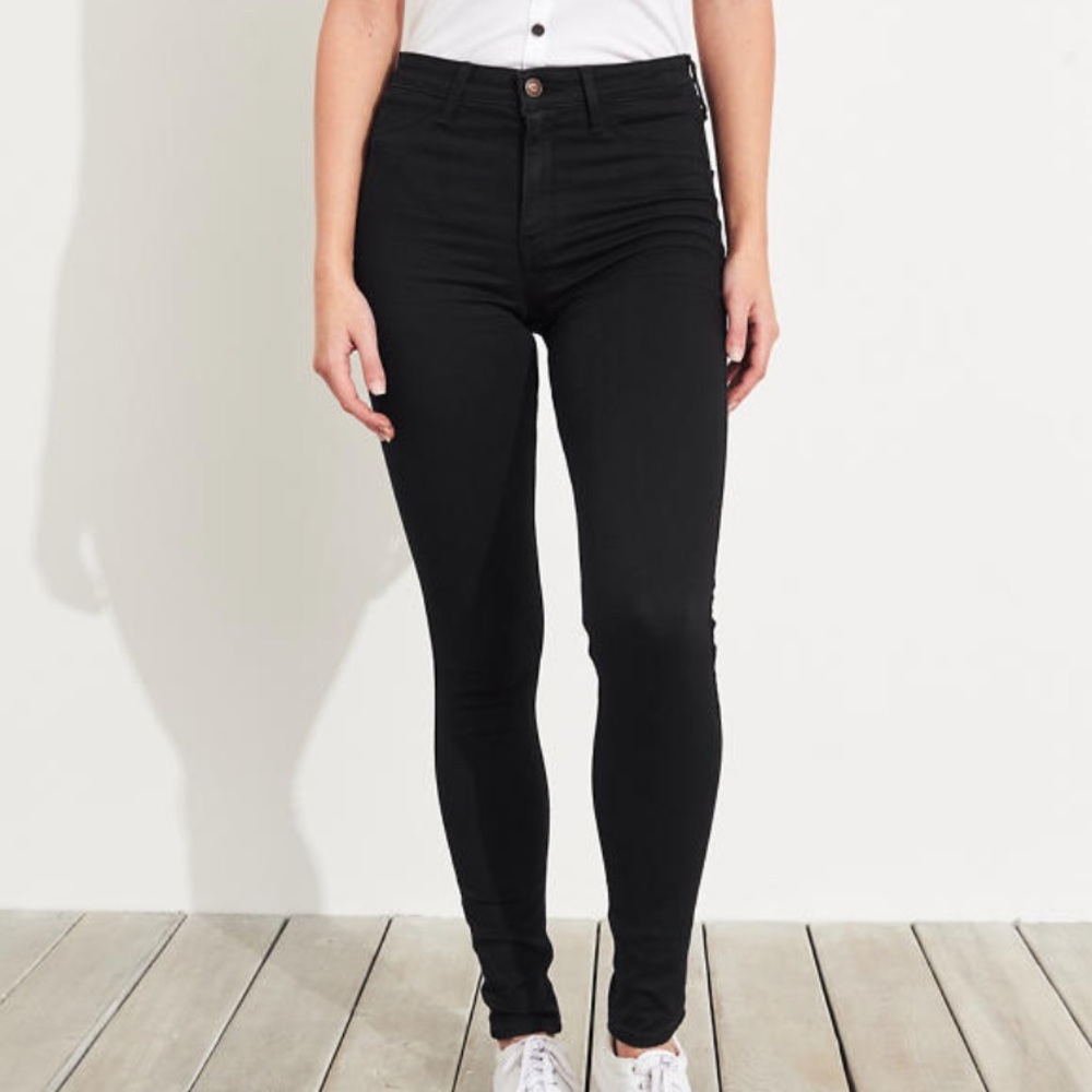 hollister advanced high rise stretch jeans